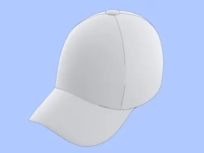 Blue Cap  Free low-poly 3D model