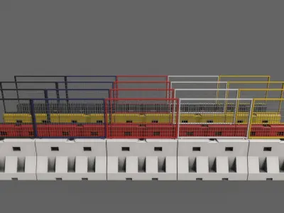 PBR Street Elements Clean-Dirty-Rusty 3D Model Pack