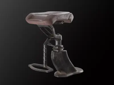 High-Quality Sci-Fi Chair Asset 3D model