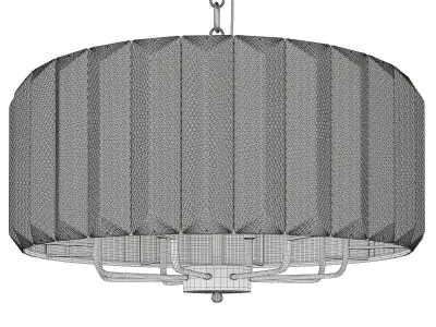 Chandelier peor with embossed glass Low-poly 3D model