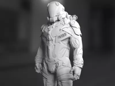 Sci-Fi Space Ingineer 3D model