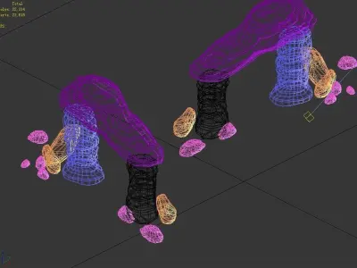 Desert - Mountain - Wind Stone 09 3D model