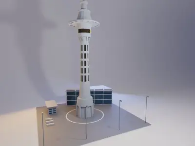 Landmarks of the world N to O Low-poly 3D model