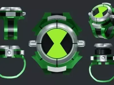 Ben Ten alien force watch  Low-poly 3D model