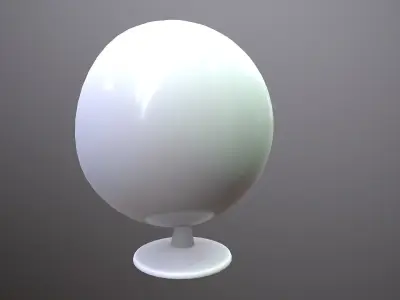 Futuristic Capsule Chair Low-poly 3D model