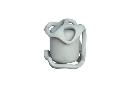 SciFi Shape Object Low Poly 15 Low-poly 3D model