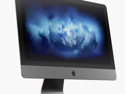 Apple iMac Pro 18-core Retina 5K 27inch Display  Low-poly 3D model