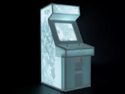 Street Fighter 3rd Strike Arcade Cabinet with Lithophane 3D print model