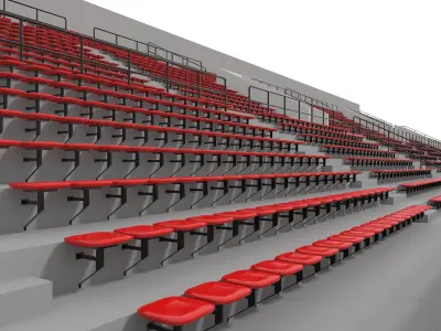 Stadium Tribune 08 3D model