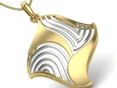 Women pendant 3dm render detail  3D print model