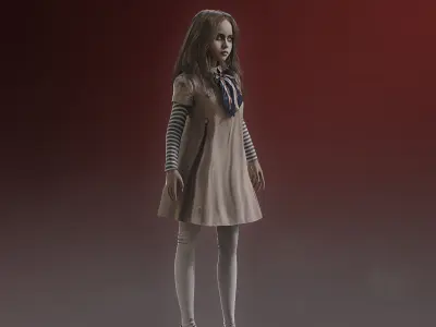 M3GAN Low-poly 3D model