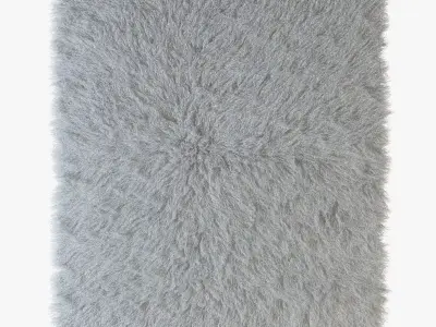 Tibetan sheepskin snow-white 3D model
