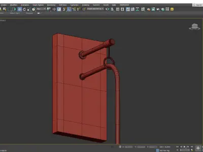RESTORATION GLASS WALL Low-poly 3D model