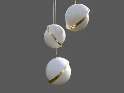Ball Chandelier 3D model