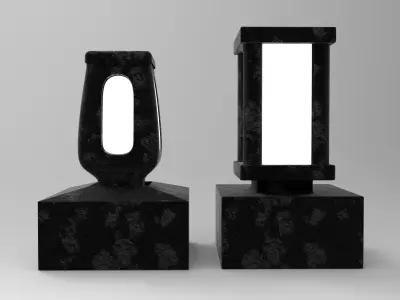 grave light Free 3D model