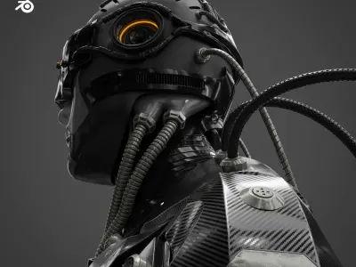 Sci Fi - Character 01 - Bust 3D model
