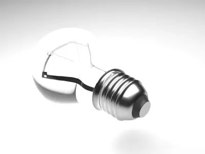 Light Bulb With Illuminating Animation 3D model