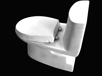 toto Carlyle II One-Piece Toilet  GPF Elongated Bowl 3D model