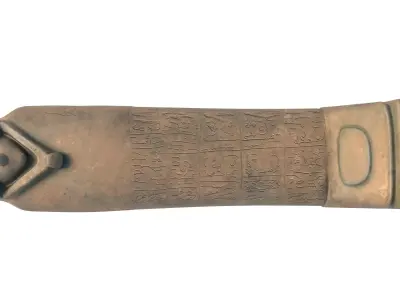 Pharaoh coffin Low-poly 3D model