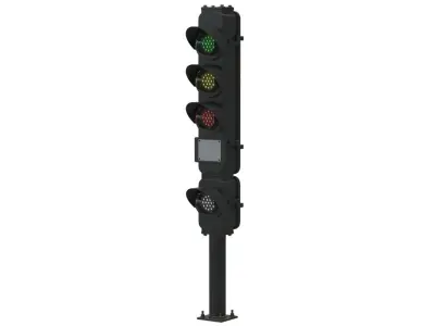 Subway Signal Light 3D model