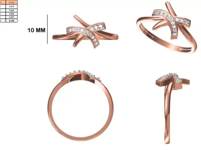 Ladies-Elegant Stone Rings For Womens 37 3D print model