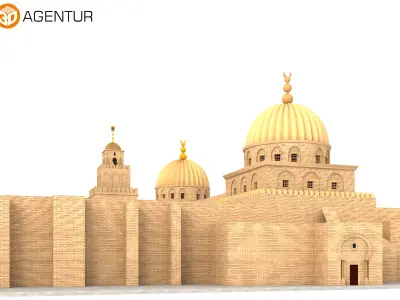 Great Mosque of Kairouan Tunisia 3D model