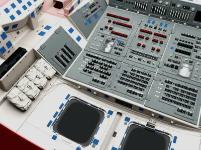  Space Shuttle Cockpit (High Poly) 