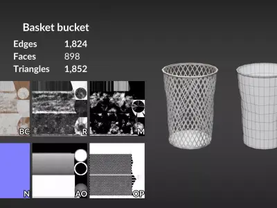 Pack Relaxing in the Park Low-poly 3D model