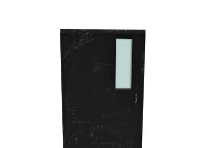 Metal door  Free low-poly 3D model