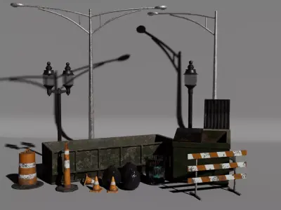 City Assets Pack 01 3D model