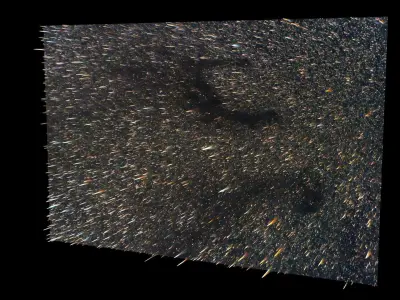 Letter E Nebula 3D model