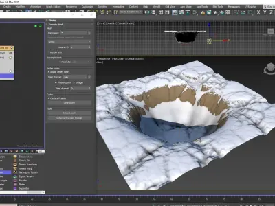 Tyflow Terrain in 3ds max e non solo 3D model
