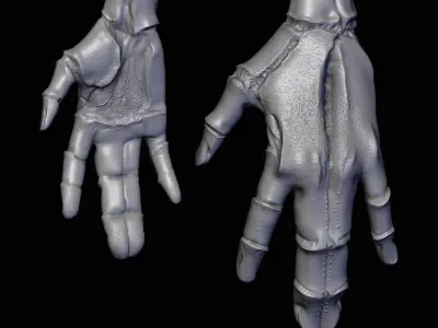 Realistic Alien 9 Sculpt 3D model