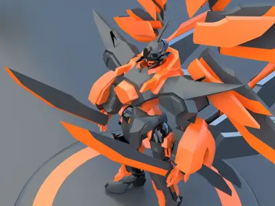 Mech Robot Cyborg EvolutIon stage FIVE 3D model