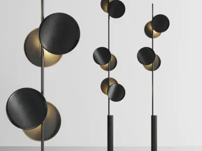 Typography Floor Lamp by Rakumba Low-poly 3D model