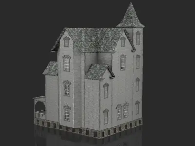 Old Abandoned House 2 3D model
