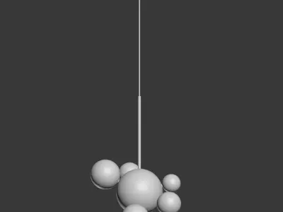 Giopato Coombes Bolle Pendant 6 Bubbles 3D model