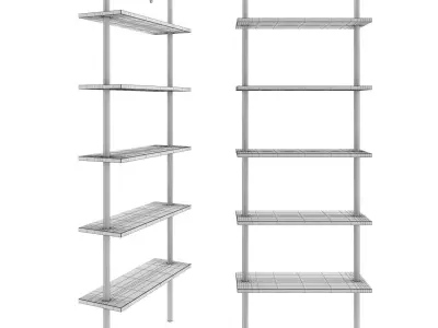 marble bookshelf 3D model