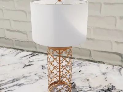 Arab style lamp Low-poly 3D model