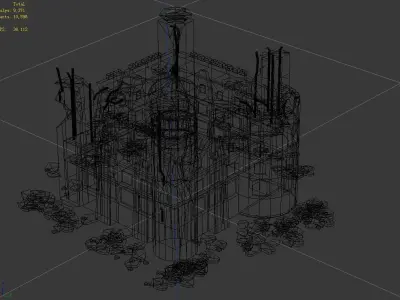 Different dimension - architecture - ruins 01 3D model