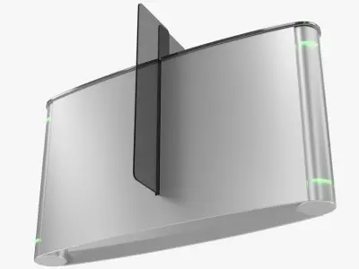 Turnstile 2 metal box with light 3D model