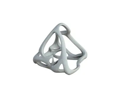 SciFi Cube Object No 61939 Low Poly Shape Low-poly 3D model