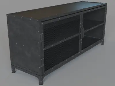 Hopper Media Console 3D model