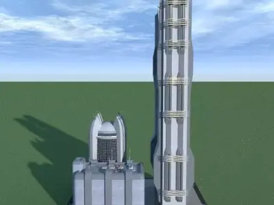 SpiderWare City Block 3D model 5