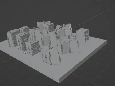 3d Building Minimature 3D print model
