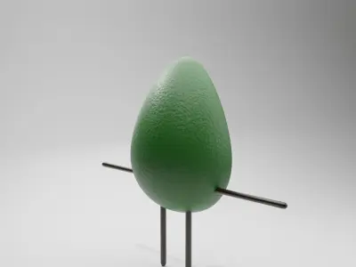 Fruit characters 3D model