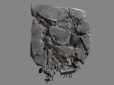 Concrete Debris 06 v2 Low-poly 3D model