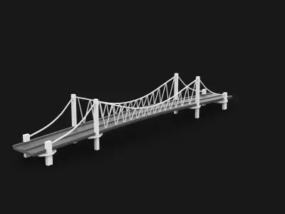 Suspension Bridge 3D model