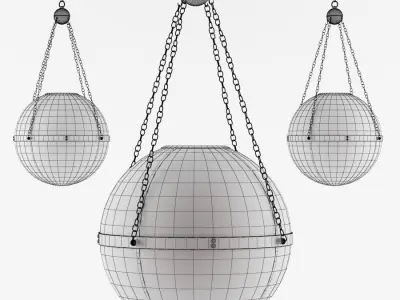 Currey and Company - Wiggins Orb Chandelier Lighting 3D model