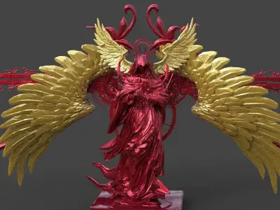 Rome Fallen angel design 3D model